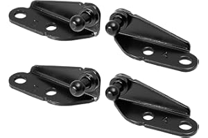 X AUTOHAUX 2 Pair 10mm Vehicle Ball Studs Mounting Bracket for Gas Struts Shock