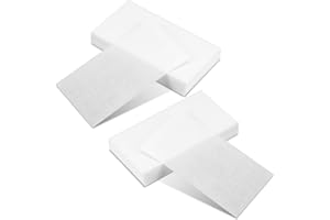 BREMOROU 100 Pcs Perm Papers, Wrap Paper For Hair, End Papers For Perms Hairs Rollers, High-Temperature Resistant Disposable End Wraps for Salon and Home Hairs Styling - White
