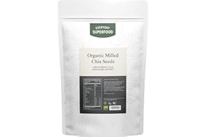 Everyday Superfood Organic Milled Chia Seeds 350g, Cold Ground Premium Chia Seed Powder