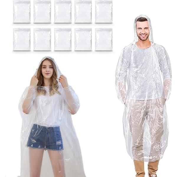 welsberg Poncho Impermeabile con Cappuccio e Maniche, Poncho Antipioggia Copripioggia Riutilizzabile per Adulti, Unisex, Taglia Unica, verde