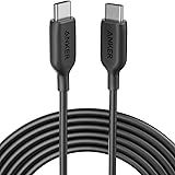 USB C-kabel 60 W 10 ft, Anker Powerline III USB-C till USB-C-kabel 2.0, USB C-laddarkabel för MacBook Pro 2020, iPad Pro 2020