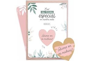 Manahia Tarjeta rascable Madrina | ¿Quieres ser mi Madrina? | Tarjeta rascable para pedir Madrina | Futura Madrina | Anuncio de Bautizo | Regalo para pedir Madrina | Bautizo