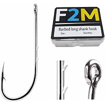 9KM DWLIFE Lot De 50 Hameçons Double Ardillon – Acier Carbone, Pointes Tranchantes, 12 Tailles (12# à 6/0) – Eau Douce/salée – Pour Poisson-chat, Bar, Truite, Thon