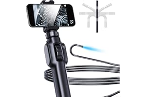 OCEANLEND d'inspection, caméra endoscopique tournante à pour 360° avec lentille étanche IP67, défi de rotation bidirectionnelle, interface de type C (1 mètre)