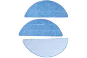 Sweet D Kit de Limpieza de Suelo de Microfibra Profesional, Almohadillas de Limpieza Lavables de por Vida para aspiradora robótica ILIFE V3 V3s V5 V5s V5s Pro, 3 Unidades, 280 x 115 mm