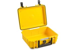 B&W International Transportkoffer Outdoor 500 (PP.23) Gelb – Leerkoffer – Wasserdicht (IP67), staubdicht, schlagfest & extrem robust