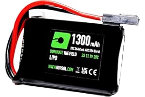 NUPROL 11.1v 1300mAh 20c Micro PEQ LiPo Battery