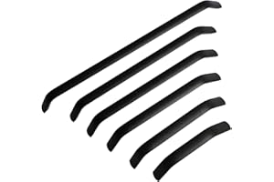 Qrity 10 Stück Küchengriffe Schwarz Küchenschrank Türgriffe Küche Schrank ziehen Bohrlochabstand, Lochabstand 320mm, Gesamtlänge 335mm