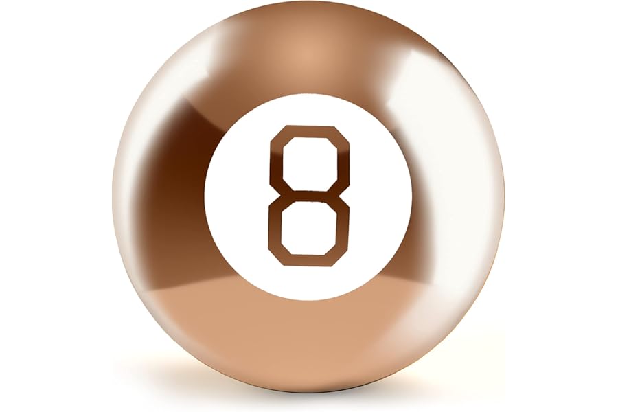 WICKED GIZMOS Magic 8 Ball – Classic Retro Novelty Mystic Gadget Answers Questions about Romance, Friendship, School, Work - Fun Gift Features More Than 15 Answers and Predictions (Rose Gold)