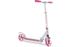 Lascoota Trottinette Freestyle pour Adultes et Adolescents et pour Les Jeunes de 12 Ans - Trottinette Adulte Pliable légère avec Grandes Roues - City Scooter à Hauteur Ajustable