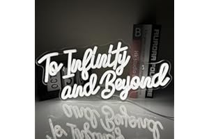 XJNOLGXIQU to Infinity and Beyond Neon Light Toy Story Neon Light Buzz Lightyear Neon Sign Toy Story LED Light for Bedroom Wedding Party Live Music Bar Decoration Wall Decoration