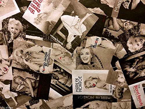 MARILYN MONROE Designer Vorhang Polster Baumwolle Stoff Material – 140 cm 140 cm (Meterware) - 2