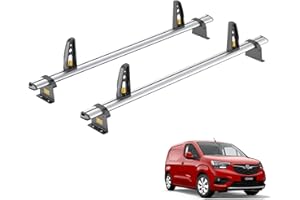 VAN DEMON Van Guard Roof Rack for Vauxhall Combo (E 2018+) 2 Roof Bars + 4 Load Stops [Only Suitable for Models with Twin Rear Doors] - Ulti Bar - VG338-2