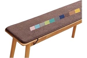 ILIEMAO Cuscino per Panca da Esterno e da Interno, Cuscino Panca 1 2 3 Posti, Cuscino per Sedia Cucina, Cuscino per Finestra, Cuscini Coprisedia Mobili da Giardino Terrazza Sedili Pranzo Oscillante e3(Coffee,