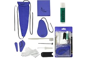 ROFFEE Saxophon-Saxophon-Reinigungsset, Wartungsset, Korkfett, Tupfer, Reinigungstuch, Daumenstütze, Mundstückbürste und mehr