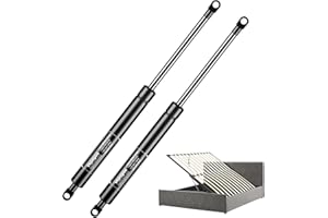 Vepagoo Molla A Gas 500MM 1000N/100KG, Ammortizzatore A Gas Per Cassette Da Letto, Porte, Portelli Da Pavimento, Finestre A Capannone E Altri Carichi Pesanti, Occhiello 8mm (Connettore M8)