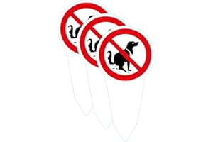 SL group - 3 Steckschilder "Kein Hundeklo" 30 x 15 cm aus Alu-Dibond (Aluminium) - Hinweisschild keine Hundetoilette - Pickeln & Kacken für Hunde verboten - Hunde-Verbots-Schilder wetterfest UV-Schutz