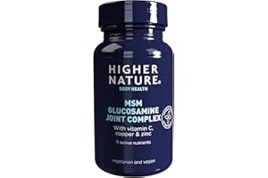 Higher Nature - MSM Glucosamine Joint Complex - Vitamin C, Copper & Zinc - Multivitamin Tablets for Women & Men - Vegetarian & Vegan - 240 Tablets