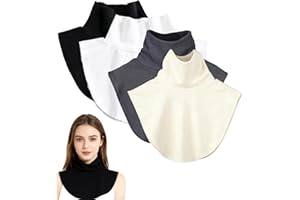 Donvuka 4 Stück Krageneinsatz Damen, Abnehmbare Blusenkragen Einsatz Damen Für Alle Arten Von Kleidung Geeignet