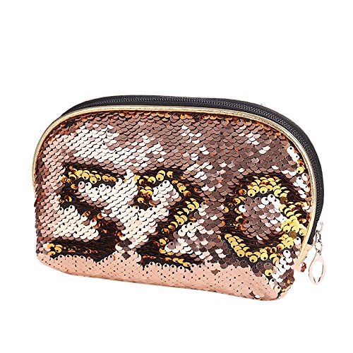 Preisvergleich Produktbild BHYDRY Meerjungfrau Pailletten Federmäppchen Kosmetik Make-up Münzbeutel Lagerung Reißverschluss Geldbörse HEIßER