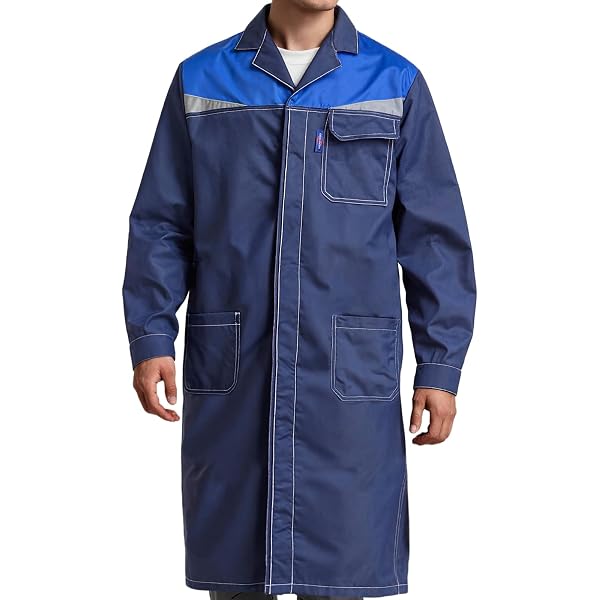 Yukirtiq Homme Blouse de Travail Manches Longues Veste de Travail