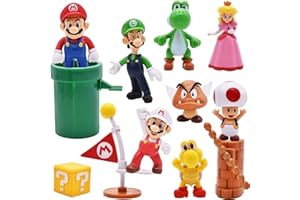 Miotlsy Cake Topper Mini Figurine Giocattoli per Bambini e Baby Shower Forniture per la Decorazione della Torta della Festa di Compleanno 12 Pezzi