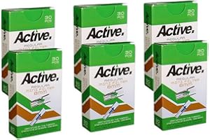 ACTIVE. Filtri monouso per sigarette, 6 X 30 =180 pezzi/Filtro per sigarette, per meno catrame e nicotina/Bocchino per sigaretta/Per sigarette normali 8mm