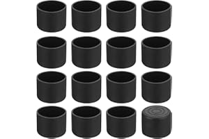 QUARKZMAN 36 Pcs Protection Pied de Chaise, 28mm Embout de Pied de Chaise en PVC sans Marquage Antidérapants Rond Protecteurs de Sol pour Pieds de Table, Noir
