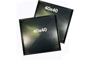 TEGLIEDIROMA [2 PEZZI] Teglia forno 40x40x2 Cm, per pizza professionale Spessore teglie 8/10 con diagonale Pizza alta idratazione ideale per professionisti della pizza focaccia 2 pezzi