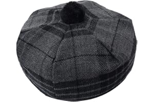 IMPERIAL KILT PRODUCTS Szkocki tradycyjny Tam o' Shatner Wełna akrylowa Tammy Kapelusz Pom Pom Jeden rozmiar Różne Tartany Beret Balmoral Flat Kilt Bonnet Jimmy Hats, płaska czapka