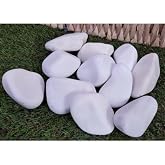 Ekodoğa Dolomit Taş Beyaz 25 Kg 6-10 Cm Dere Taşı &Ccedil;akıl Taşı Bah&ccedil;e S&uuml;s Taşı Dolamit Taş Dekoratif Taş Loche