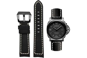 AIYIRUO Cinturino per orologio, cinturino di ricambio in pelle vintage, cinturino per orologi, cinturino di ricambio in vera pelle Morbido impermeabile con attrezzi 20mm 22mm 24mm 26mm per Panerai