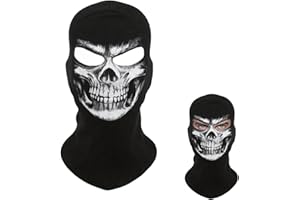 GIEEU Skull Balaclava Mark Skeleton Mask Ghost Death Mark,Outdoor Riding Mask Halloween Cos Masks