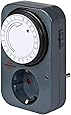 Brennenstuhl Zeitschaltuhr MZ 20, mechanische Timer-Steckdose (Tages-Zeitschaltuhr mit erhöhtem Berührungsschutz) grau