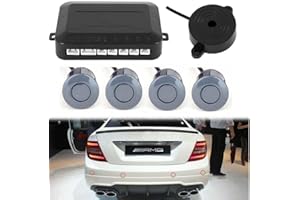 Multibao Parking Sensor Car Reversing Sensors Backup Radar System Buzzer Alarm with 4 Grey Sensors - Grey