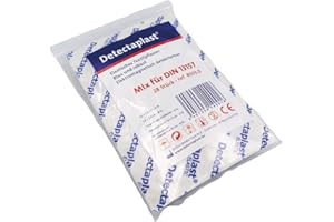 Detectaplast Lot de 28 pansements imperméables élastiques bleus pour la manipulation des aliments - Lot de 28 pansements détectables pour les premiers soins en restauration