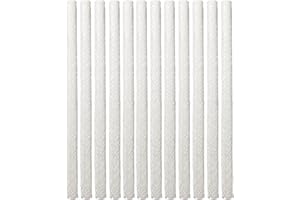Walfront 12pcs 0.5 inch X 9.85 inch Replacement Fiberglass Tiki Torche Wick for Wine Bottle, Tiki Torches, Patio Lighting, Garden Light