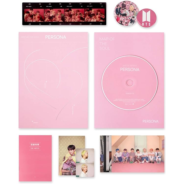 BTS Album - MAP OF SOUL : PERSONA [ 4 Ver. ] CD + Photobook + Mini