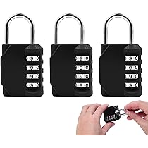 Serrure Code Portable Anti-pluie Cadenas Combinaison 4 Chiffres étanche - Pour Salle Sport, Valises Serrure Armoire Gym