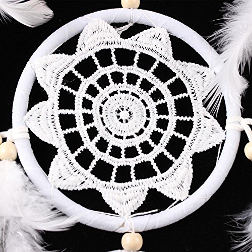 SOLEDI Dreamcatcher Traumfänger Glücksbringer aus der schönsten Geschichten in der amerikanischen indischen Mythologie Weiß - 4