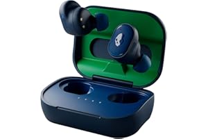 Skullcandy Grind Auricolari Wireless In-Ear con Skull-iQ e Microfono, 40 Ore di Autonomia, Connessione ad Alexa, Compatibili con iPhone, Android e Dispositivi Bluetooth - Blu/Verde