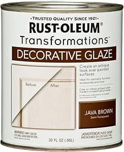 1 Qt Java Brown Cabinet Decorative Glaze 2 Pack Amazon Co Uk