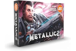 AK Interactive AK11608 Set Couleurs Métallisées 6x17ml