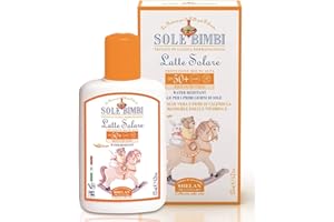 Helan, Sole Bimbi - Crema Solare 50+ Bambini e Neonati, Protezione Solare 50+ SPF Molto Alta contro Raggi UVB/UVA, Crema Solare Viso e Corpo con Olio di Mandorle Dolci, Vitamina E e Aloe Vera, 125 ml