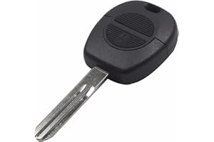 PHONILLICO Coque Cle pour Nissan Micra Almera Primera - Plip clé télécommande 2 Boutons Lame