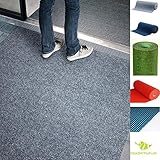  MadeInNature® - Moqueta para exteriores o interiores, tamaño y color a elegir, alfombra tipo césped, para jardín, terraza, balcón, garaje, sala de juegos etc., polipropileno, gris claro, 300 x 200 cm