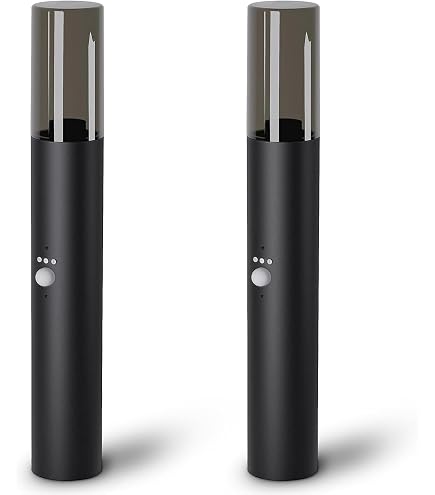 Eglo Martano – Lampadaire Solaire Extérieur LED Avec Détecteur Mouvement – Borne Jardin Aluminium Noir IP44, Lumière 4000K Autonome