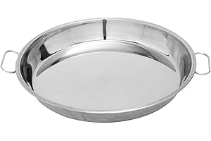 MixRBBQ Stainless Steel Drip Pan, Big Green Egg Grilling Accessory, Also Fit Weber Kettle Charcoal Grills Pizza Cake Baking Tray, 13-inch Diameter Round …