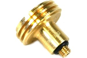 Drehmeister Adaptateur de réservoir Acme 10mm Court, Laiton