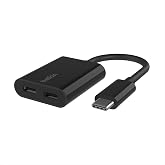 Belkin Connect USB-C Ses ve Şarj &Ccedil;oklayıcısı (Kulaklık Adapt&ouml;r&uuml; ve Diğer Cihazlar İ&ccedil;in PD ile Hızlı Şarj) | Kulaklık jakı art